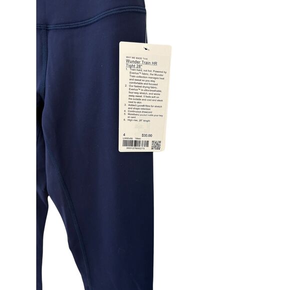 Lululemon Wunder Train High-Rise Tight 28"Size 4 NWT Authentic - Picture 6 of 9